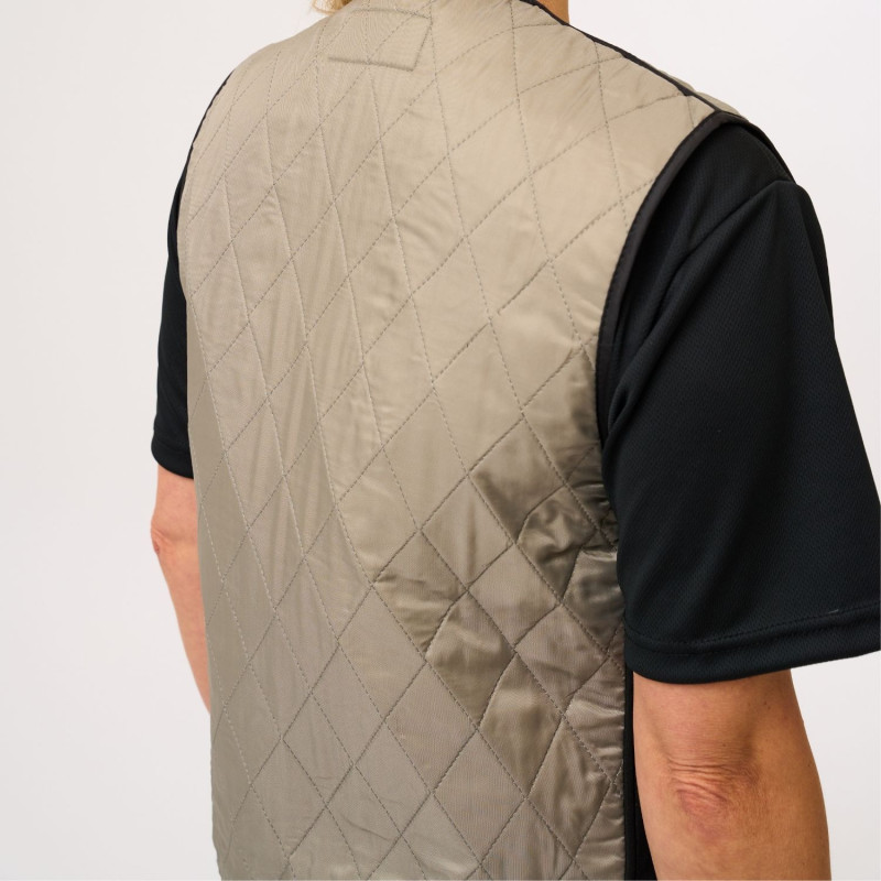 veste-rafraichissante-grise-femme-dos-cote