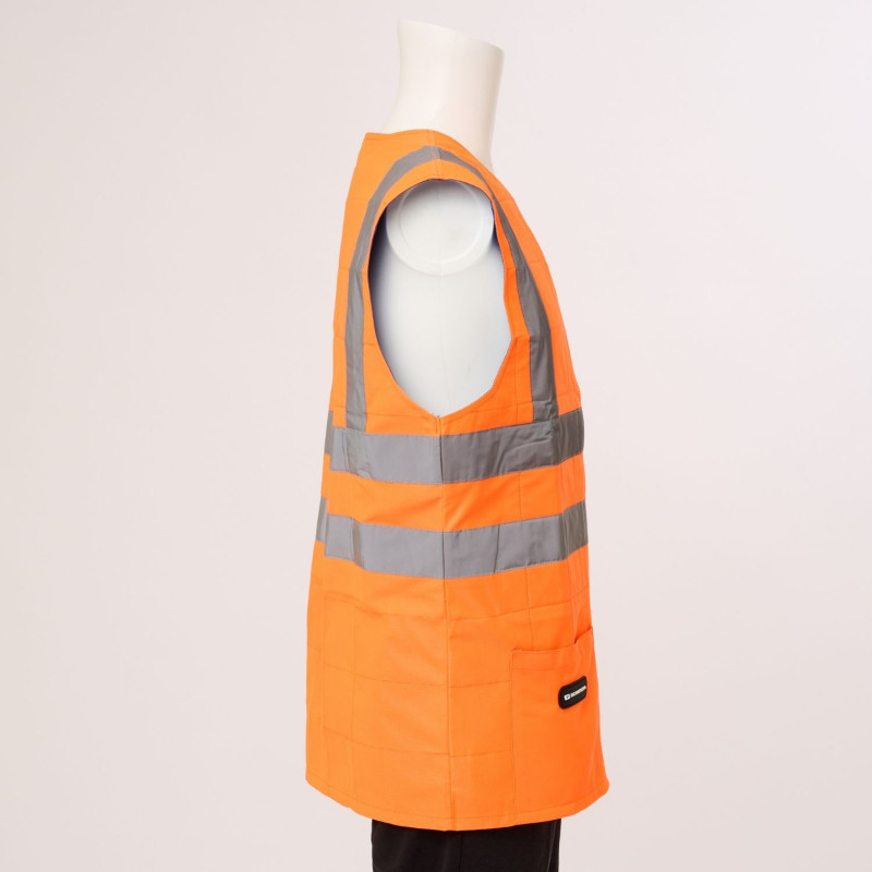 veste-refroidissante-haute-visibilite-orange-non-portee-profil