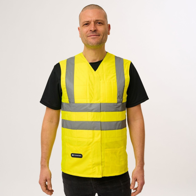 veste-refroidissante-haute-visibilite-jaune-face