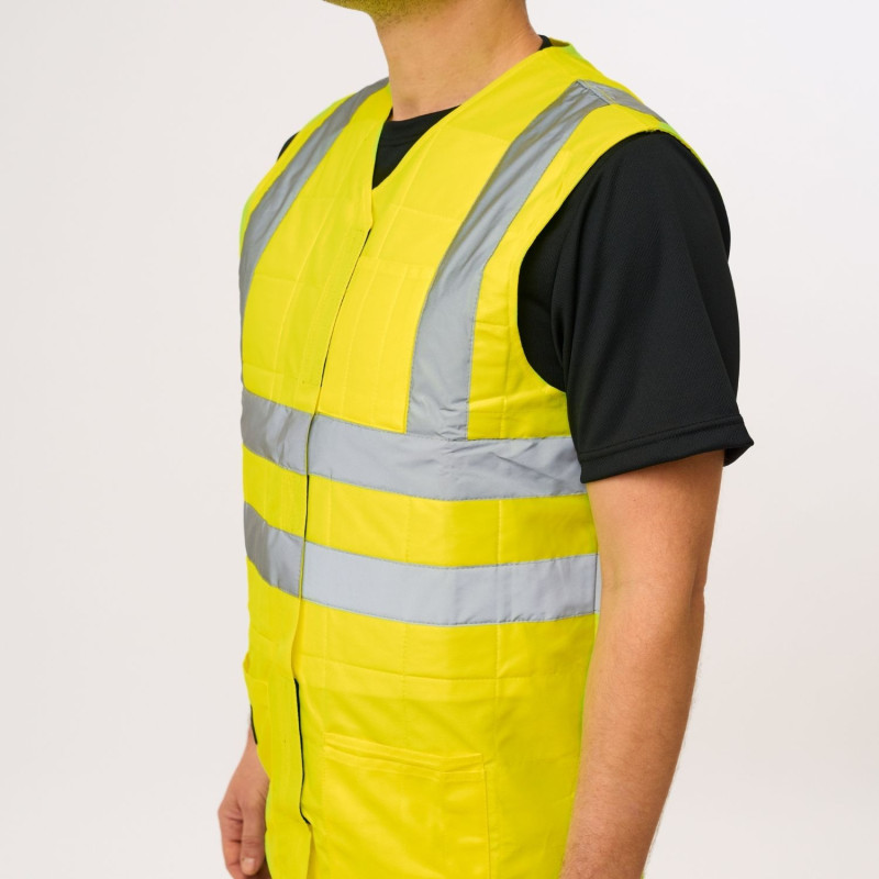 veste-refroidissante-haute-visibilite-jaune-profil