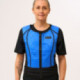 veste-refroidissante-hybride-bleue-femme-face