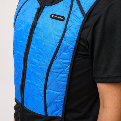 veste-refroidissante-hybride-bleue-homme-zoom