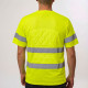 T-shirt-Haute-visibilité-manches-courtes-jaune-homme-dos