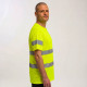 T-shirt-Haute-visibilité-manches-courtes-jaune-homme-profil