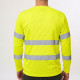T-shirt-rafraichissant-haute-visibilité-jaune-manches-longues-homme-dos