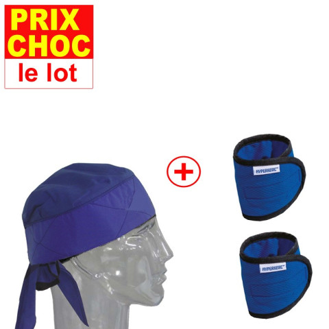 Lot promo bandana + bracelets rafraîchissants Hyperkewl