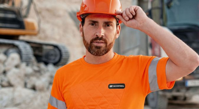 T-shirts haute visibilité rafraîchissants manches courtes et longues