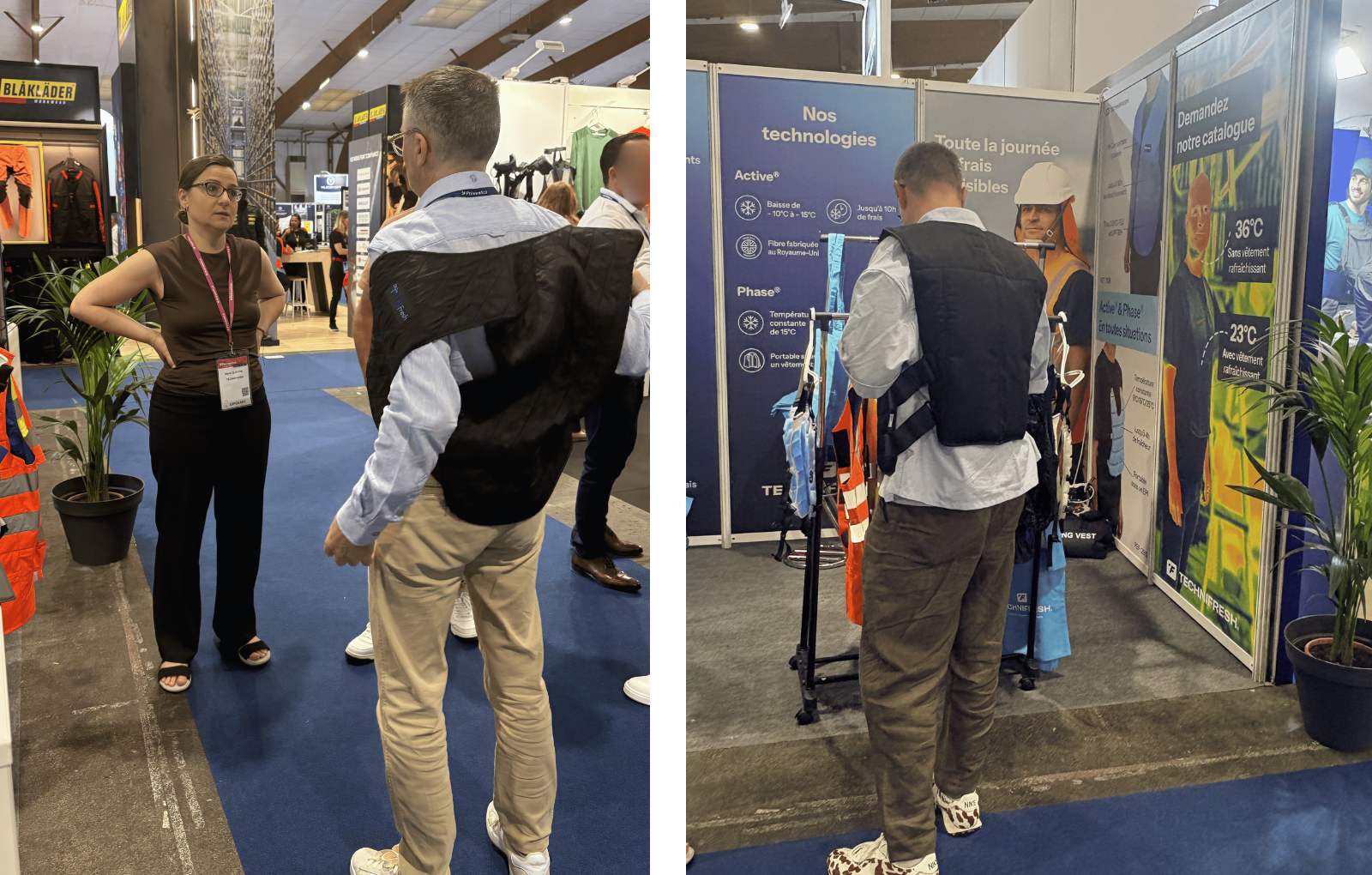 Veste rafraîchissante Active REF 1529 testée à Préventica Rennes 2026