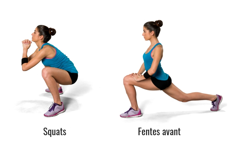 Squats et fentes